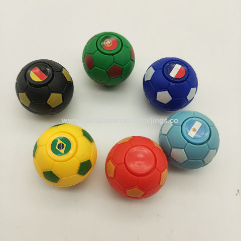 Buy Wholesale China Mini Fidget Soccer Stress Balls Rotatable Soccer Finger Balls Stress