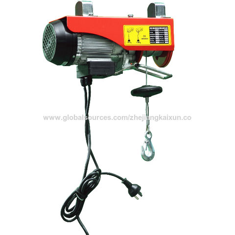 Safety 250kg Mini Electric Wire Rope Hoist Lift 12m Hoisting Equipment ...