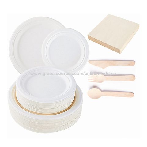 Buy Wholesale China Compostable Paper Plates,eco-friendly Disposable ...