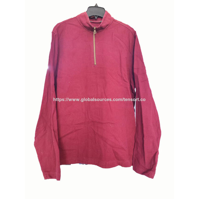 تي شيرت رجالي بأكمام طويلة وسحاب for sale at factory direct price
