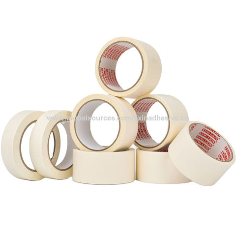 Buy Wholesale China Strong Rubber Glue High Quality Decorative Crepe 2 Inch  Beige General Purpose Masking Paper Tape & Masking Tapes at USD 0.15