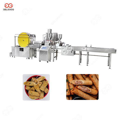 Factory Price Stainless Steel Automatic Spring Roll Machine for Frozen Food Plant for sale at factory direct price