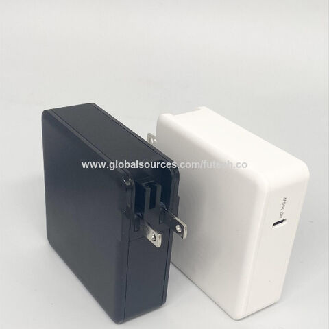 Cargador de pared PD de 100W con PFC GaN de fábrica, cargador de viaje PD portátil con puerto C de un solo USB, enchufe US/EN/EU/JP for sale at factory direct price