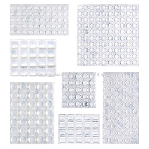 Clear Self Adhesive Rubber Bumpers Pads Sound Dampening Transparent