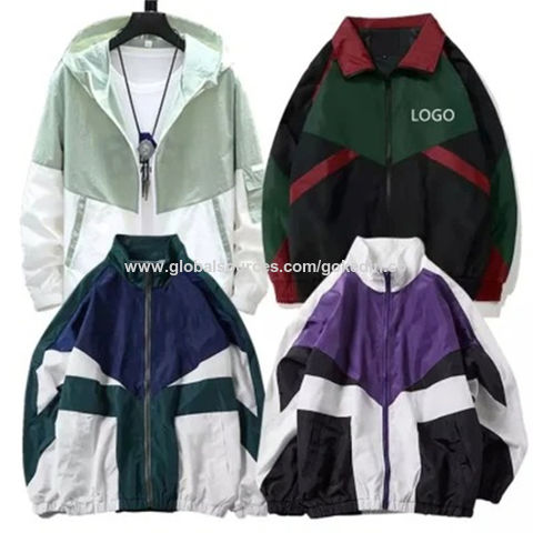 Simple Letter Embroidered Jacket