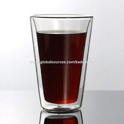 Achetez en gros Tasses à Café En Verre Isolées à Double Paroi Avec Poignée,  Tasses En Verre Transparent, Tasses En Verre Pour Boissons Chaudes, Thé,  Lait, Jus Chine et Tasse En Verre