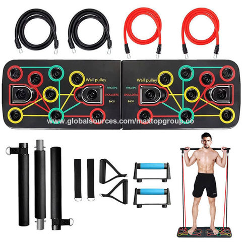 Prancha de Flexão 9 em 1 para Exercícios em Casa, Prancha Multifuncional com Elásticos de Resistência para Adultos - Ideal para Fitness for sale at factory direct price