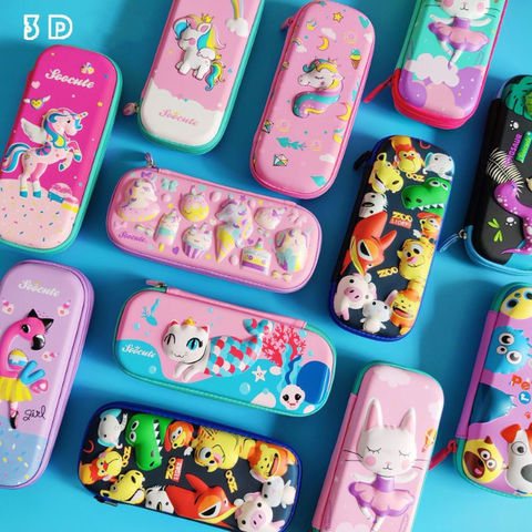 Buy Wholesale China 3d Eva Unicorn Cute Pencil Case Cartoon Stationery Box  Girls Color Pencil Box Student Pen Case Schoo & Eva Unicorn Cute Pencil  Case at USD  | Global Sources