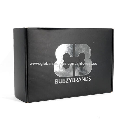 Custom Printed Black Boxes - Logo Printed Black Boxes