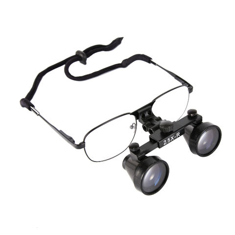 LED-Operationsleuchte mit 2,5-facher Vergrößerung, zahnärztliche Lupenbrille, chirurgische Doppelbrille