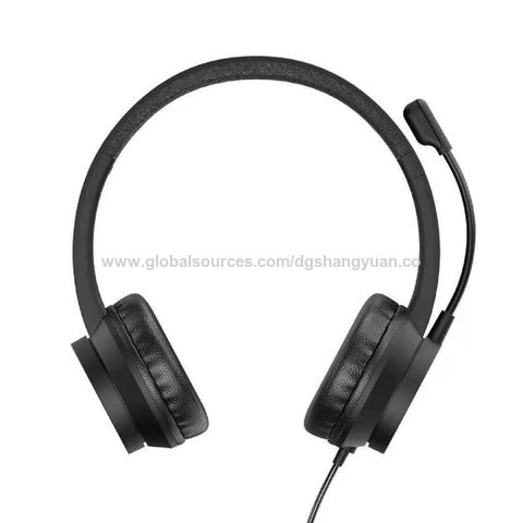 سماعات رأس USB احترافية لمركز الاتصال، سماعات رأس سلكية مع التحكم في مستوى الصوت لمركز الاتصال for sale at factory direct price