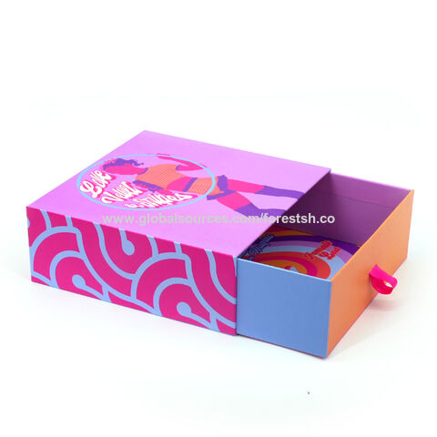 Personalizar el logotipo de impresión cajas de cajones productos de cartón embalaje cajas de papel correderas