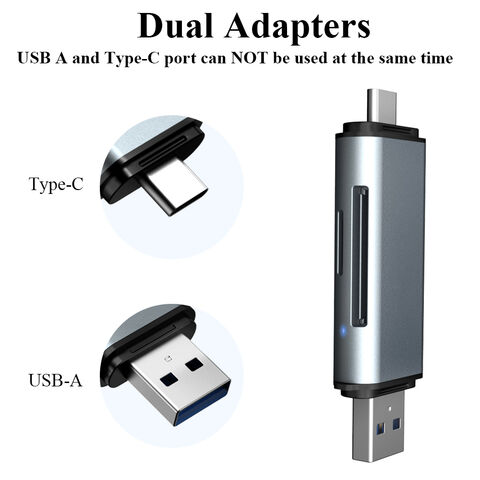 OTG Flash Drive Adapter USB C USB 3.0 Dual Connector mit TF/SD Kartenleser für Computer for sale at factory direct price