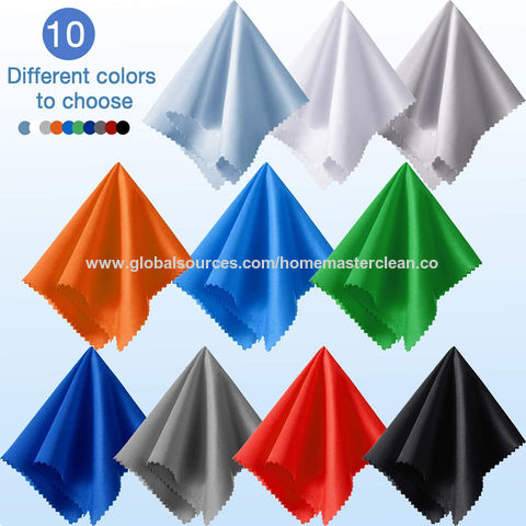 Lot de 10 Chiffons de Nettoyage en Microfibre / Chiffons de Nettoyage pour Lunettes Multicolores for sale at factory direct price