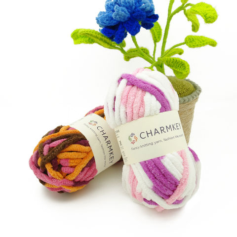 Fábrica mayorista Charmkey teñido Fancy de Poliéster chenilla hilos para  tejer Crochet - China Hilo de poliéster y el hilo para tejer Crochet precio