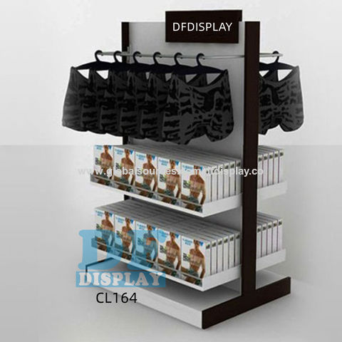 Steel and wodden Undergarments Display Stand, For Garments