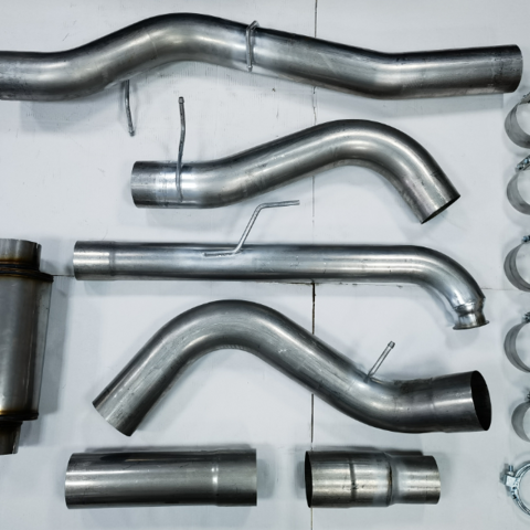 Tuyau de silencieux d'échappement universel en aluminium Turbo