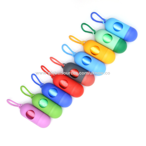 Dispensadores de bolsas para excrementos de mascotas, dispensador portátil tipo pastillero para bolsas de basura de perros for sale at factory direct price
