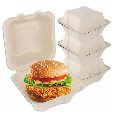 Containers Boxes Go Disposable Food To Box Paper Take Out Lunch