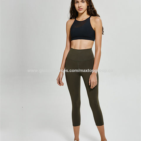 Buy Wholesale China Women's Yoga Capris Running Pants Workout Leggings High  Waist Pants & Workout Leggings Yoga Pants at USD 9.35