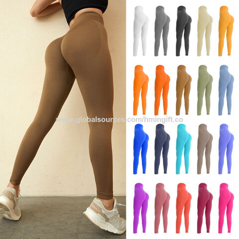 Bulk Buy China Wholesale Peach Butt Yoga Pants Seamless Tights
