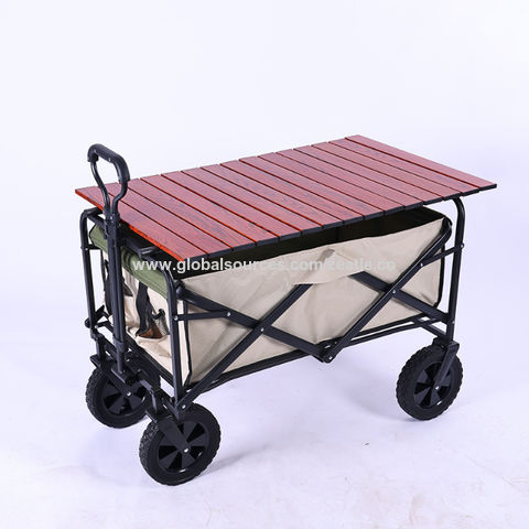 Wagon utilitaire extérieur pliable, chariot de jardin pliable, chariot de  camping robuste avec roues 