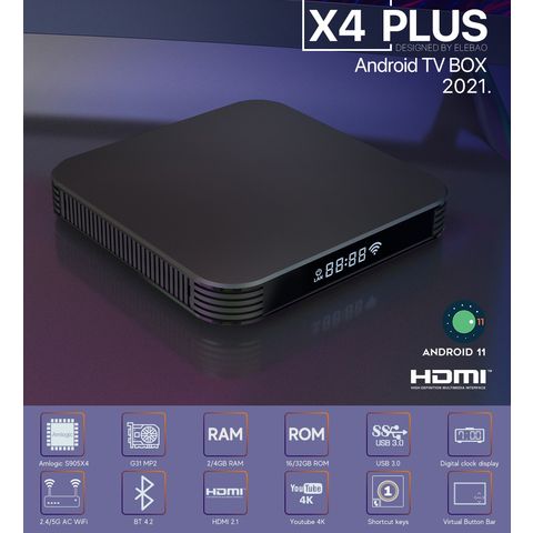 New Android 11.0 S905x4 Smart Tv Box 4k@60hz With Bluetooth Remote ...