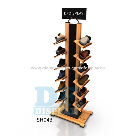 Wooden Shoe Display Rack