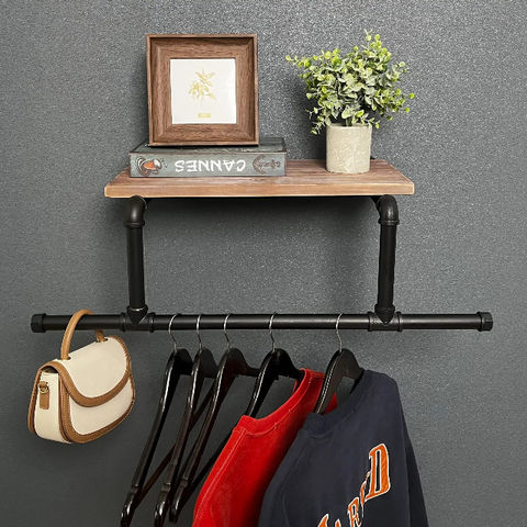 Laundry Room Shelving With Hanging Rod
