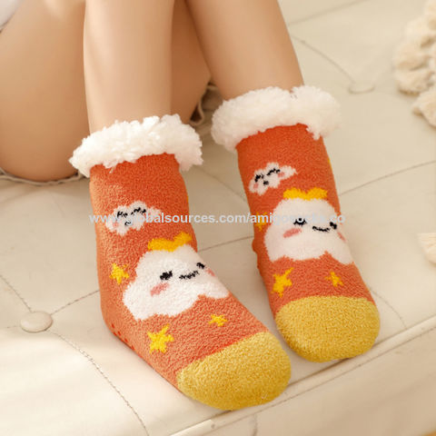 Winter Baby Kinder Warme Rutschfeste Socken Hausschuhe