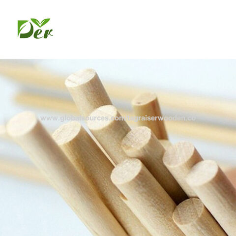 Buy Wholesale China China Natural High Quality Wood Round Stick Wooden  Dowel Wooden Rod & Round Wooden Stick Craft at USD 0.001