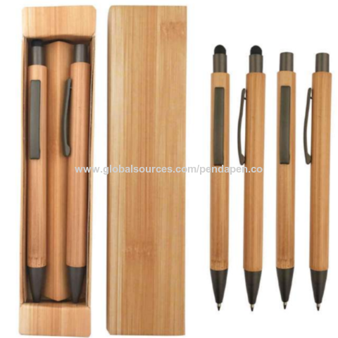 Buy Wholesale China Luxury Promotional Bamboo Pen With Logo And Case ...