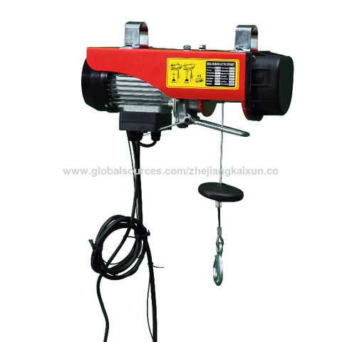 Buy Wholesale China Pa 800kg Mini Electric Wire Rope Hoist Lift 12m 