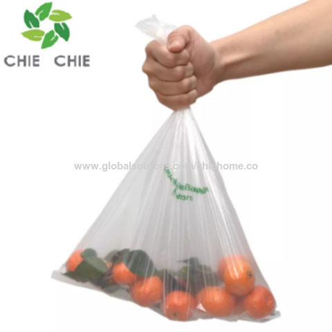 Sacs d'emballage transparents en plastique pour aliments, fruits et légumes, pour supermarché, en rouleau