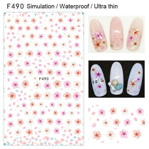 Cheap Nail Simulation Laser Butterfly Stickers 3D Stickers Waterproof Cute  Butterfly Nail Stickers