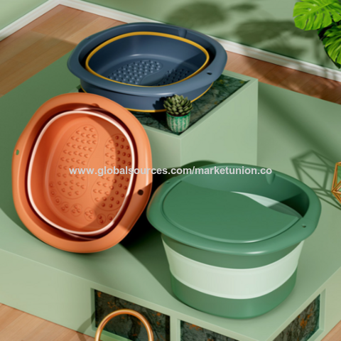 حوض استحمام القدم القابل للطي مع مزيل مسامير القدم وبكرات التدليك - منتجع صحي للقدم for sale at factory direct price