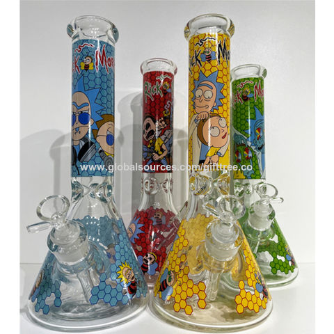 Buy Wholesale China Rick And Morty Honeycomb Beaker Bong 7mm Thick Glass  Water Pipe Factory Wholesale Price & Rick And Morty Water Pipe at USD 1