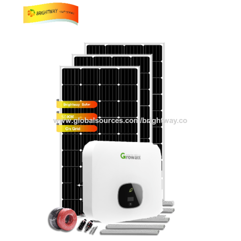 Système solaire domestique sur grille 10kw, générateur d'énergie solaire  pour usage domestique