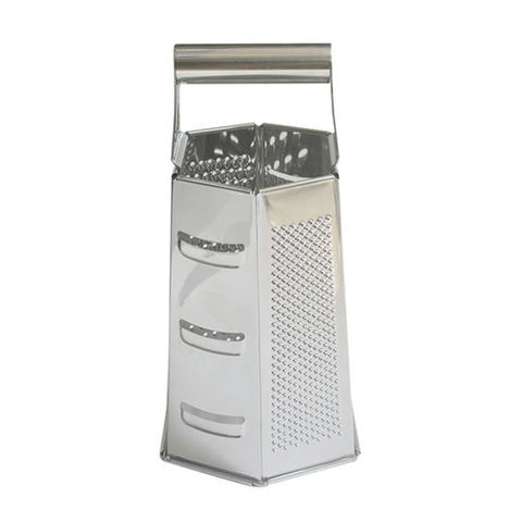 1 pcs Kitchen Cheese Grater 6 Sided Cheese Shredder Stainless
