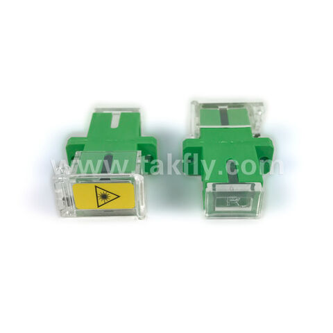 Capuchon Anti-Poussière Transparent SC/APC SM SX avec Adaptateur d'Obturateur à Bride - Connecteur Fibre Optique for sale at factory direct price