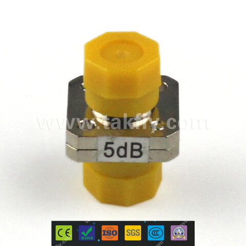 Atténuateur fixe fibre optique SM SC/UPC 5dB faible PDL (Perte de Dépolarisation), femelle vers mâle, pour FTTH