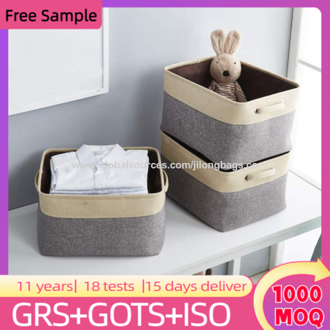 Buy Wholesale China Space Saving Fabric Storage Baskets Organizing Shelves  Organizer Bins Large Storage Bins With Handle & Storage Bins at USD 4.37