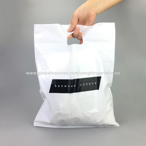 Wholesale plastic shopping bags best sale with logo