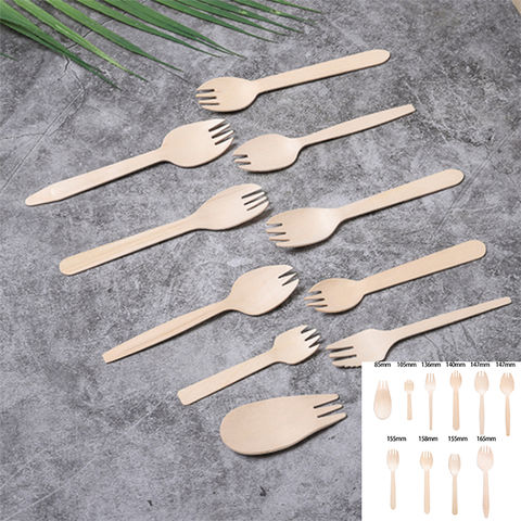 Buy Wholesale China Disposable Biodegradable Birch Bulk Wooden Sporks ...