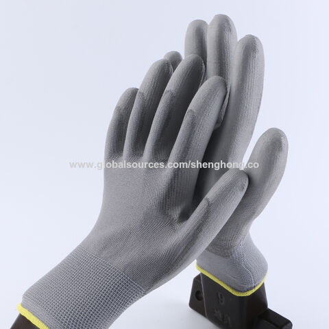 1pair Thickened Rubber Dipped Anti-slip Construction Work Gloves