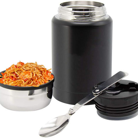 600ml Lunch Box Portable Stainless Steel Food Soup Containers