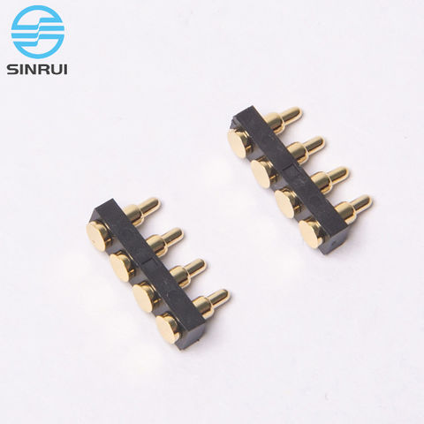 Buy Wholesale China Spring Loaded Connector 1x4ways Pogo Pin Smt 2.54 ...