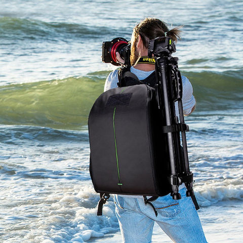Kratzfeste Schulter-Fotografie-Kameratasche DSLR Basic Kamerarucksack mit Laptopfach