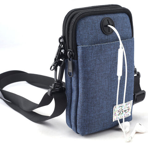 Venta al por mayor de bolsa de teléfono de viaje ligera, mochila portátil personalizada, bolsa de teléfono móvil con orificio para auriculares for sale at factory direct price