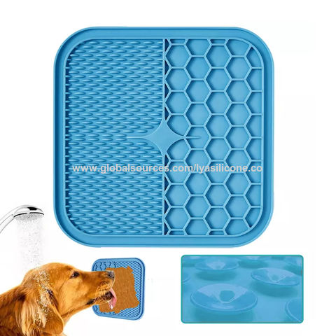 Pet Lick Silicone Mat For Dogs Pet Slow Food Plate Dog Bathing